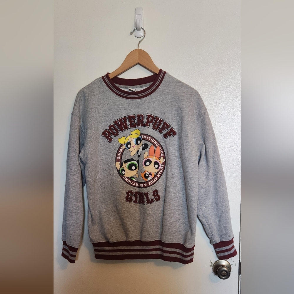 Powerpuff Girls Gray Sweatshirt - Picture 2 of 6